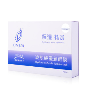 unes玻尿酸蚕丝面膜贴5片装