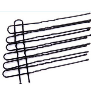 必备黑色金属U型夹 小巧U形发夹 女人必用 小