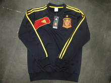 Top thai quality,Spain dark blue sweater 2012/13 official