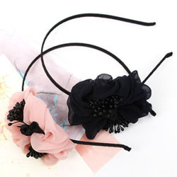 chiffon flower hoops 02993 