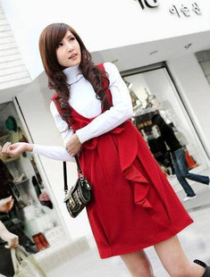 红色无袖<em>长毛衣裙怎么搭配</em>?–淘宝服装服饰购