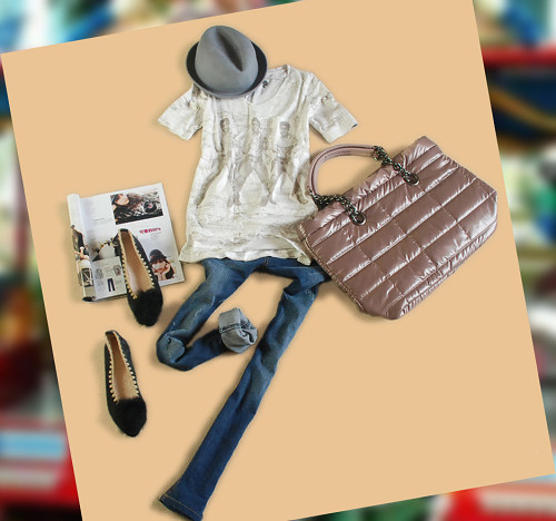 <em>红毛衣+长</em>外套+仔裤 16款女孩过年美搭 16款女