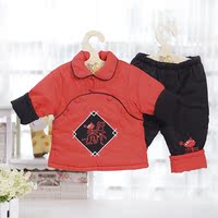 童泰F6210 宝宝服饰 中式棉服唐装背带裤 婴儿