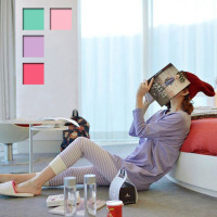 特价包邮韩国代购<em>少女</em>pink长袖秋<em>冬款睡衣</em>套装