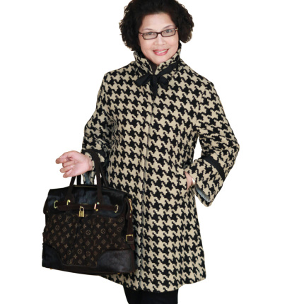 热销秋冬装 促销 气质中年女装中长款外套冬装