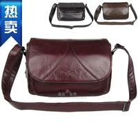 送妈妈真皮女包头层牛皮斜挎包 中老年女包斜