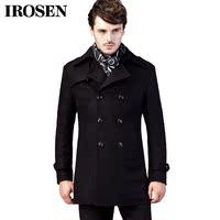 聚Mr.baidis秋冬羊毛呢子大衣 男中长商务休闲