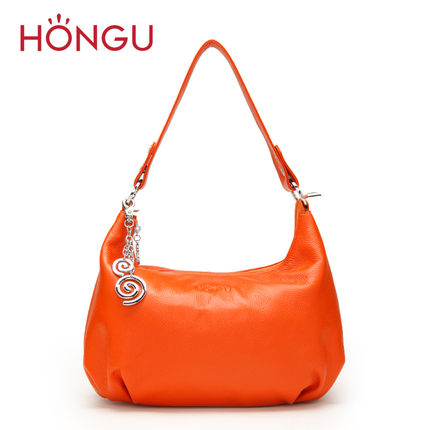 红谷女包专 柜正品2014新款 大牌头层真皮单肩