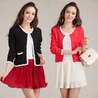 韩版新款毛衣圆领打底<em>针织</em>衫 <em>哥弟</em>短款<em>针织开</em>