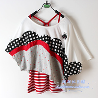 <em>a02</em>阿桑娜新款可爱<em>少女装</em>时尚个性不对称蝙蝠