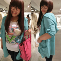 大码风衣<em>外套</em>胖mm秋装韩版<em>女装胖人</em>服饰显瘦