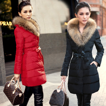 专柜正品2013秋冬新款波斯登<em>羽绒</em>服<em>中长款</em>女
