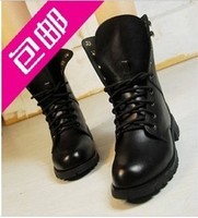 冬季英伦厚底女款雪地靴平底短靴马丁靴女士军