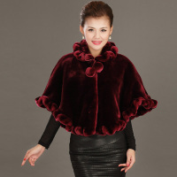 2014新款哥弟正品秋冬韩版羊毛<em>斗篷外套女士</em>