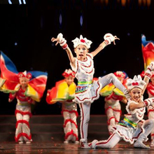 山人居<em>大狮姐小狮妹</em>舞蹈演出服 少儿舞台表演