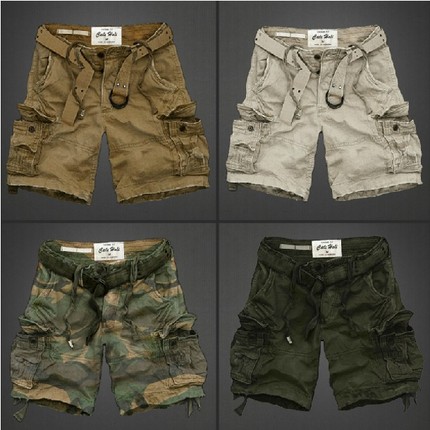 <em>短裤男夏季潮</em>男装休闲军旅风沙滩多袋裤迷彩五