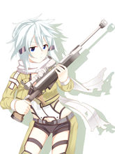 SAO<em>刀剑神域</em> 朝田诗乃狙击手战斗服 cosplay服