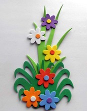 EVA环境装饰 花草贴饰 幼儿园墙面布置 墙贴