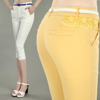 时尚<em>休闲女裤子</em>女士七分裤女夏显瘦韩版糖果7