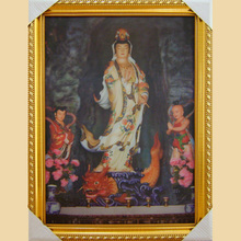 九华山开光<em>善财童子小龙女</em>观世音菩萨佛像 高