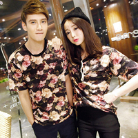 新款夏装SUPREME花朵花卉玫瑰花<em>欧美潮牌</em>男