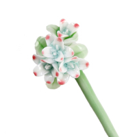 青歌 景德镇陶瓷手工制品 手捏花朵发簪 发夹 瓷