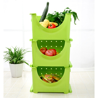料叠加储物箱厨房蔬菜-理盒蔬菜储物果蔬筐框