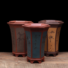 【兰花盆紫砂花盆六方】最新最全兰花盆紫砂花