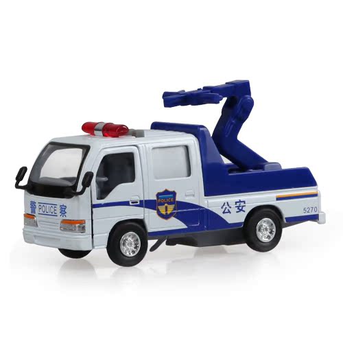 儿童玩具汽车 合金车模型 合金回力车 音乐警车