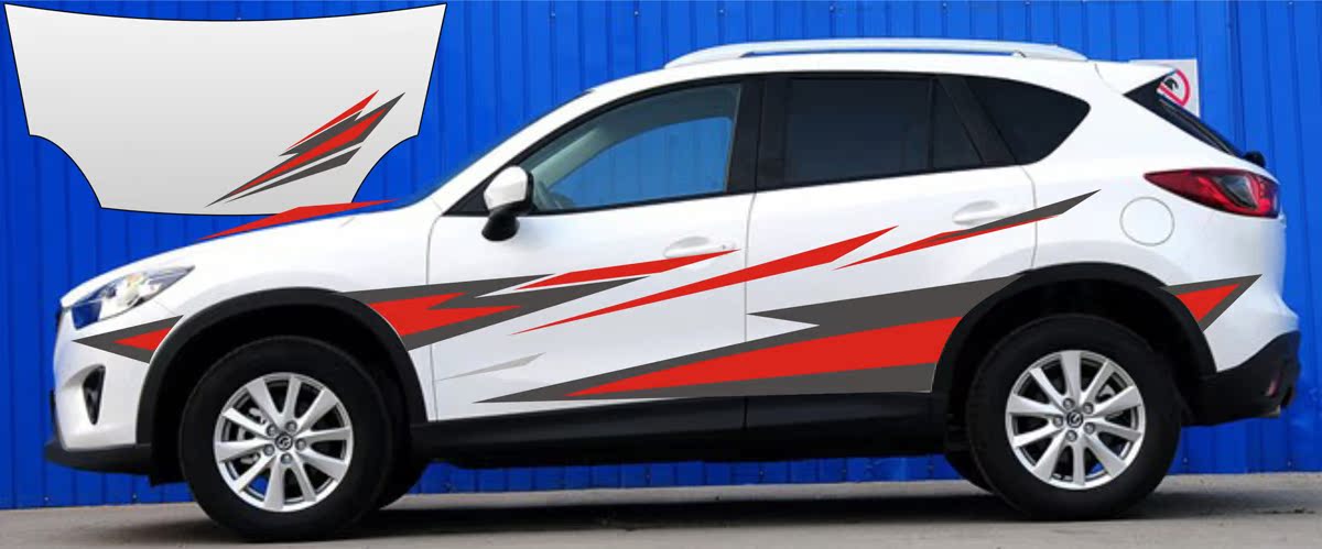 马自达cx-5车身拉花 CX--5车身贴纸 全车整车贴
