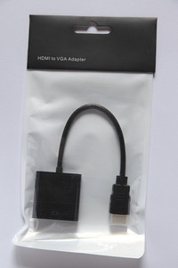 HDMI 转VGA线VGA转换器接头高清 带电源音
