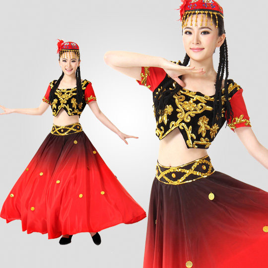 新疆舞<em>服装女演出</em>服预售 新疆舞蹈<em>服装</em>新款 新