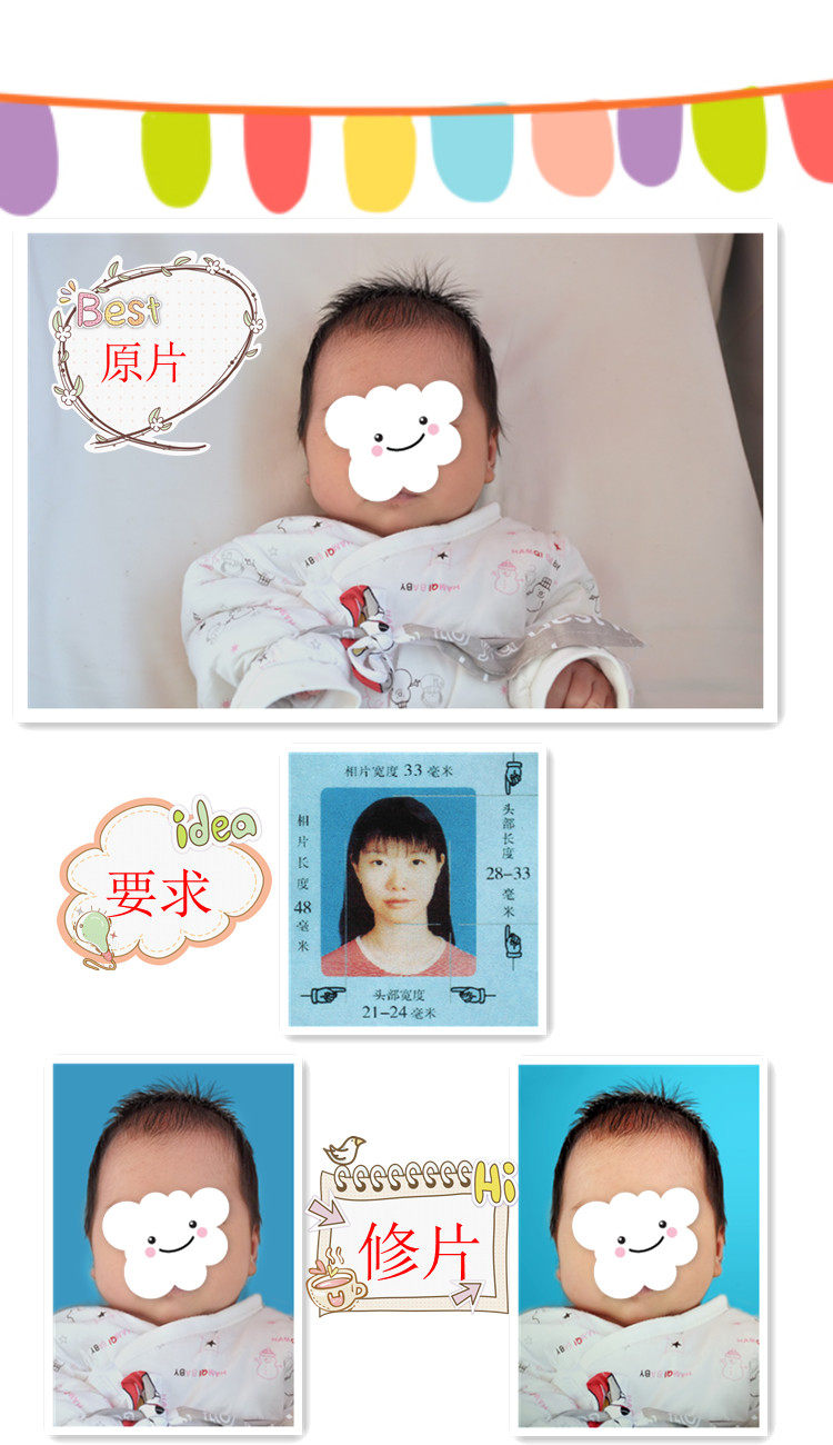 ps <em>完美证件照片</em> 图片处理/换底色背景/换正装
