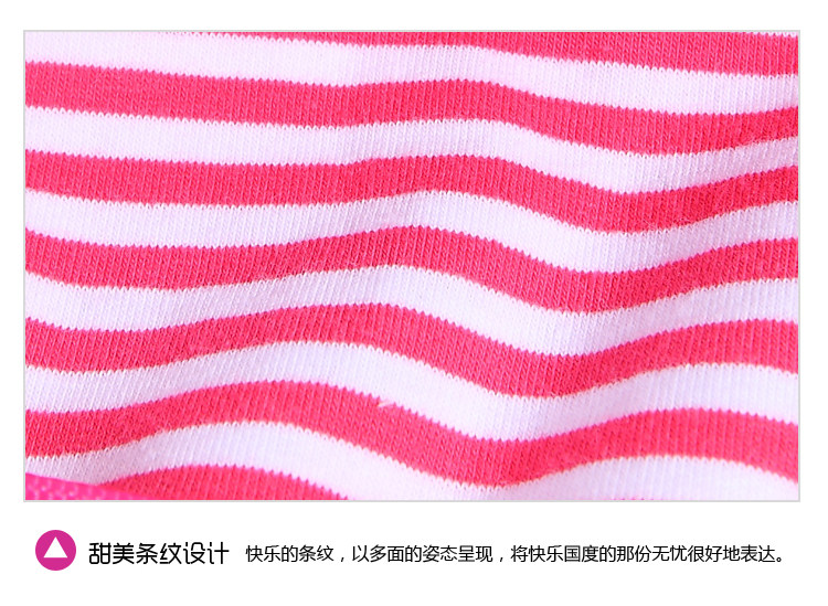 Jingle baby clothes girls Mitch 2013 spring new children's stitch long sleeve embroidery round neck stripes dress