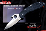 Spyderco ֩ C11PGYW  Delica4 Emerson Opener FRN Ĵ Īɭ쿪ս۵ VG10 ɫFRNֱֻ