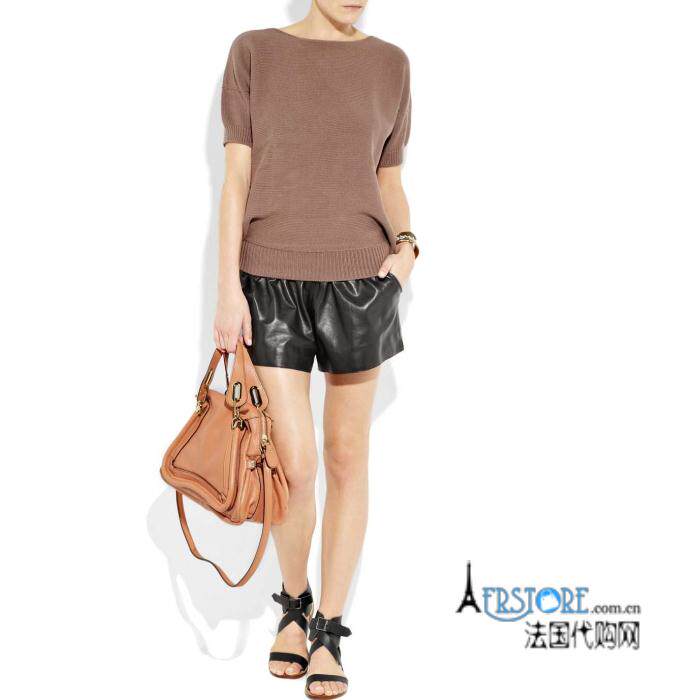 12特价<em>真皮短裤</em>羊皮短裤 松紧腰宽松皮短裤显
