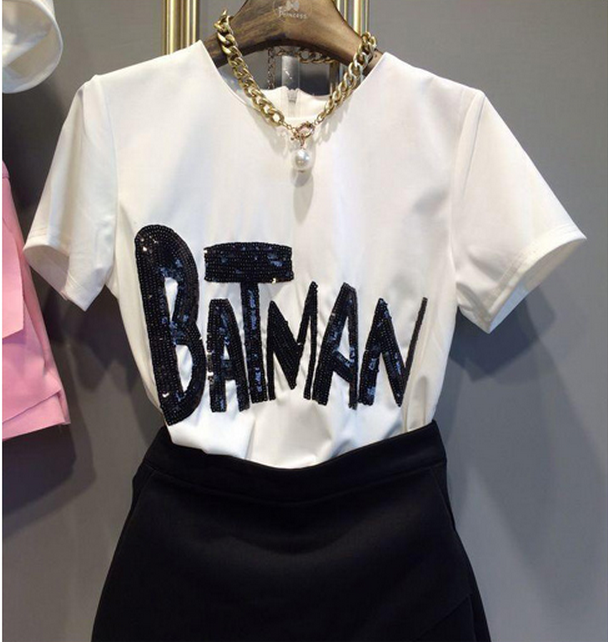 2014春夏新款<em>亮片</em>刺绣糖果色<em>短裤套装</em> 分体T