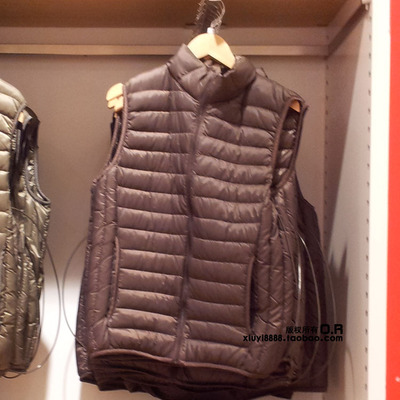 新款优衣库<em>男士</em>立领<em>羽绒马甲轻薄</em>羽绒服背心无