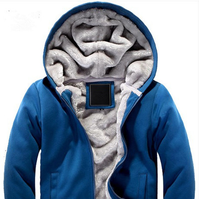 青少年冬装外套<em>男生男士卫衣加厚加绒</em>男<em>卫衣</em>连