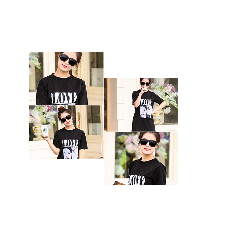 mssefn2015夏装新款韩版女装圆领印花短袖T恤镂空显瘦286P65