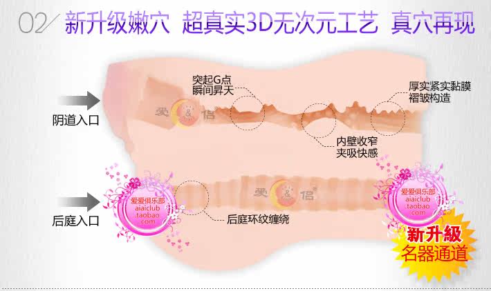 新白金3D美臀非充气娃娃<em>女生殖器</em>倒模振动发