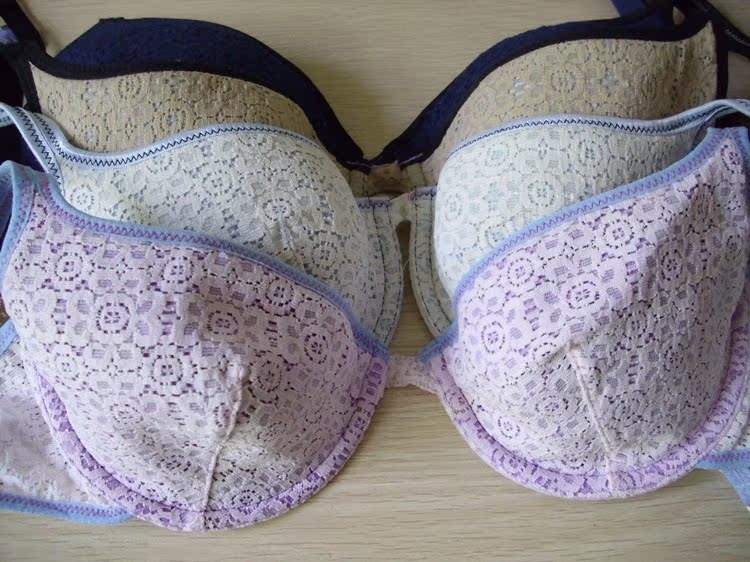 外贸 夏季薄款 蕾丝<em>胸罩</em> 有衬带钢托<em>文胸</em> 适合3