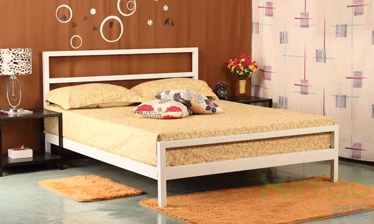 1.2 宜家双人床铁艺床1.5米1.8米单人床儿童床