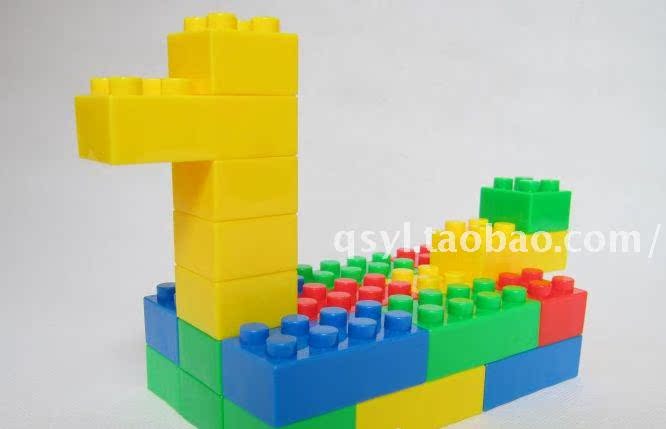 宝高玩具 小乐高积木180件 儿童桌面玩具 幼儿塑料拼装积木