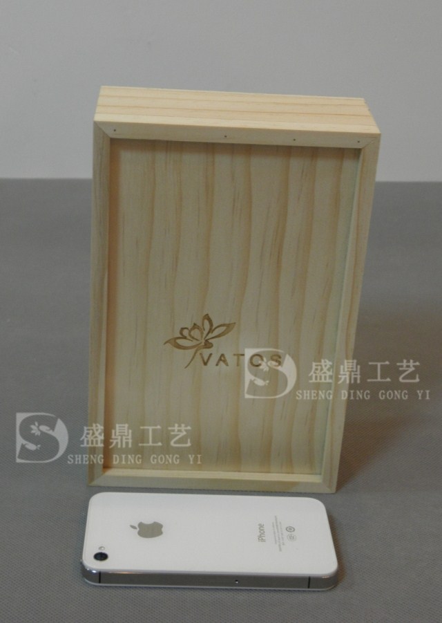 收納盒 手機電池木盒 移動硬盤木盒 茶葉盒 玻璃蓋禮品盒