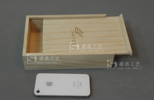 收納盒 手機電池木盒 移動硬盤木盒 茶葉盒 玻璃蓋禮品盒