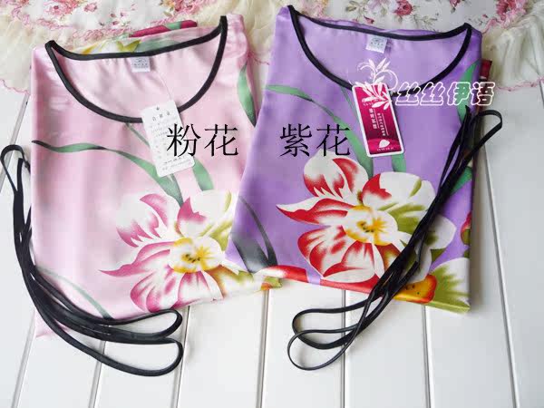 <em>苏州</em>丝绸 美女<em>睡衣</em> 仿<em>真丝睡衣</em> 印花睡衣 性感睡