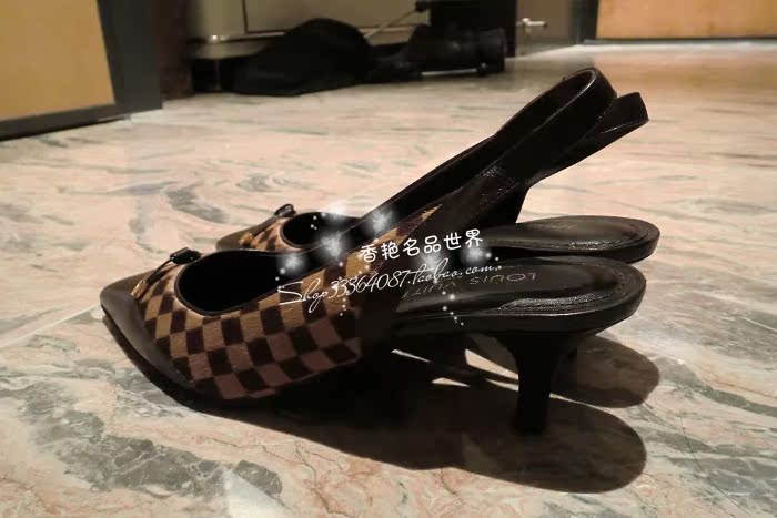 Босоножки ЛВ Луи Виттон шахматка конский волос высокие каблуки Louis Vuitton LV Vitton Босоножки ЛВ Луи Виттон шахматка конский волос высокие каблуки Louis Vuitton LV Vitton Louis Vuitton