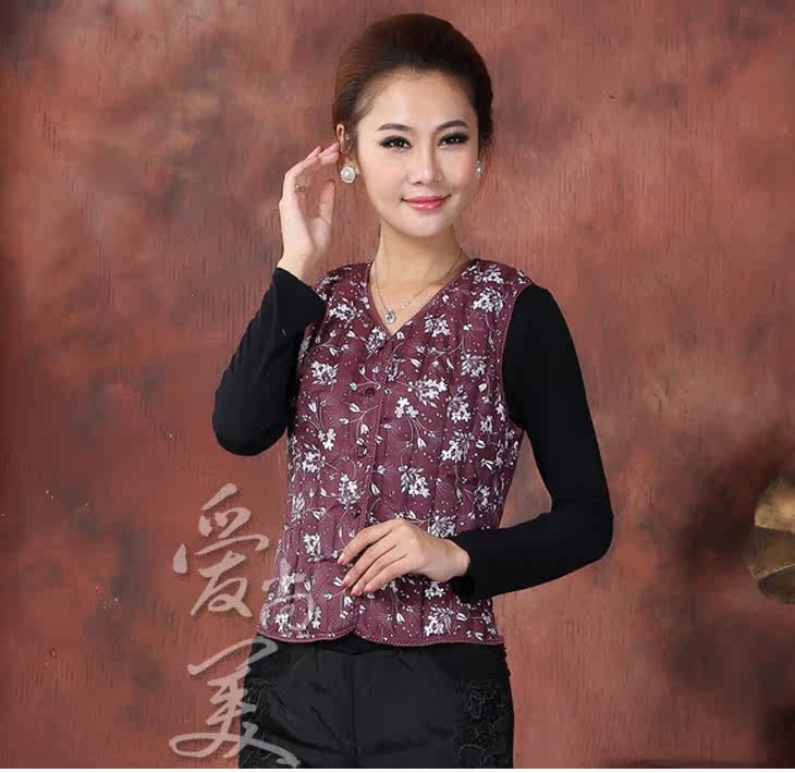 <em>中老年羽绒</em>棉<em>马甲女</em>背心女装秋冬装新款中年妈