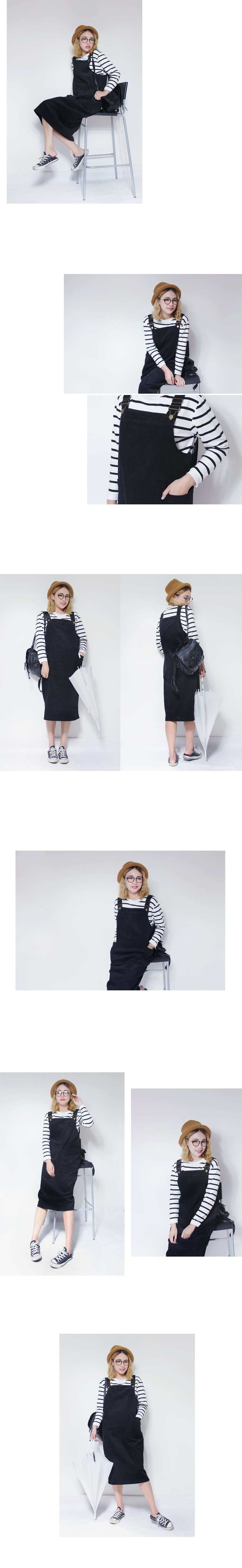 灯芯绒背带裙1